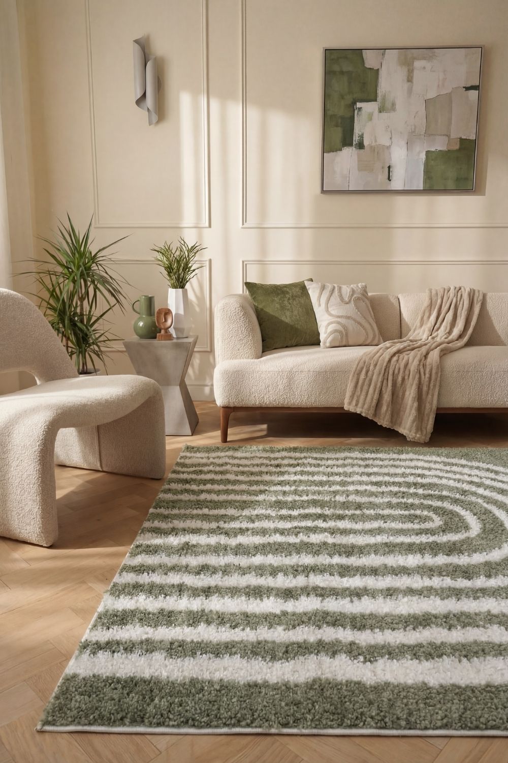 The Rugs Moodi Shaggy Green Reverie Rug