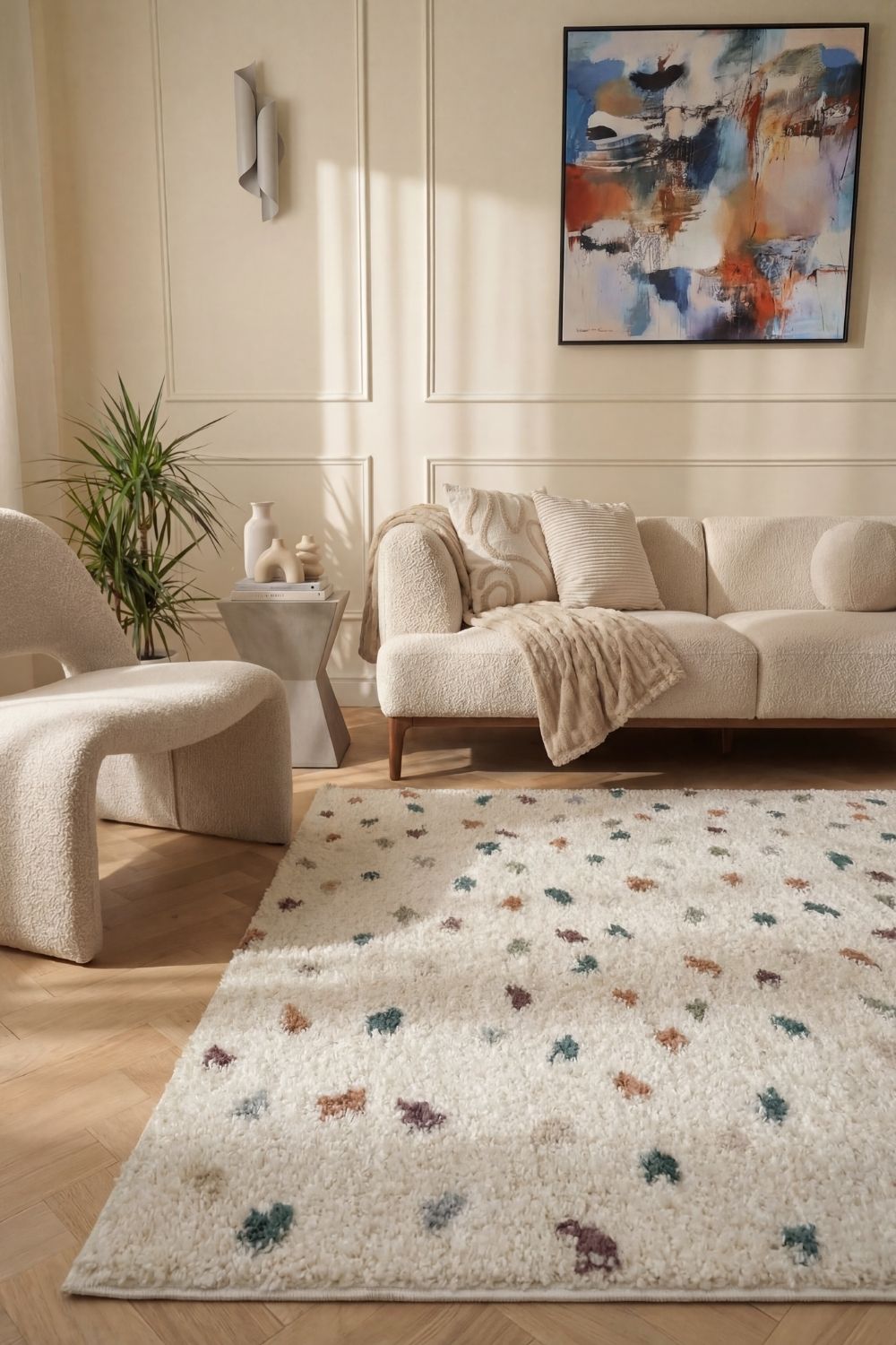 The Rugs Moodi Shaggy Multicolour Jubile Rug
