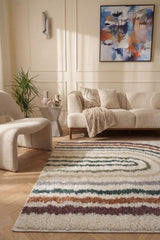 The Rugs Moodi Shaggy Multicolour Raincat Rug