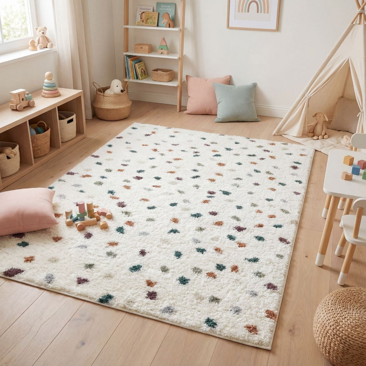 The Rugs Moodi Shaggy Multicolour Jubile Rug