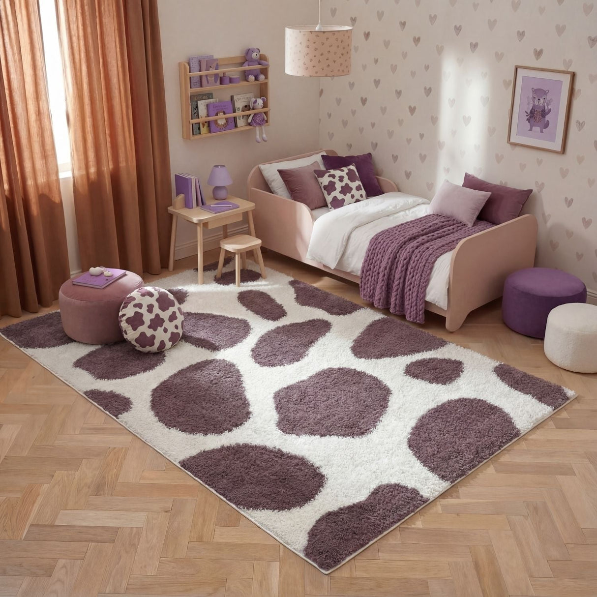 The Rugs Moodi Shaggy Purple Nimbus Rug