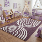 The Rugs Moodi Shaggy Purple Velvetine Rug