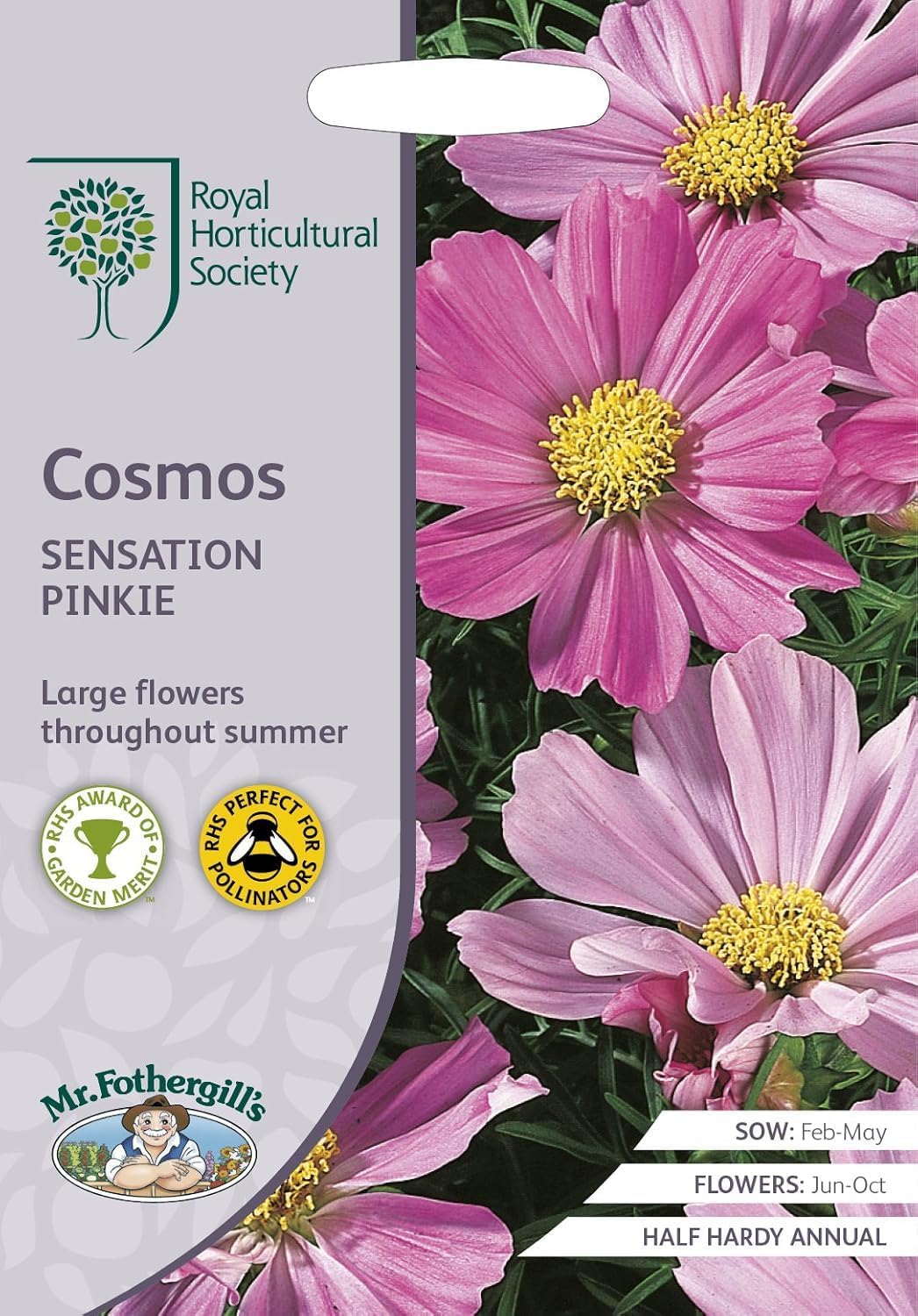 AllotMate Essentials RHS Cosmos Sensation Pinkie Seeds 150