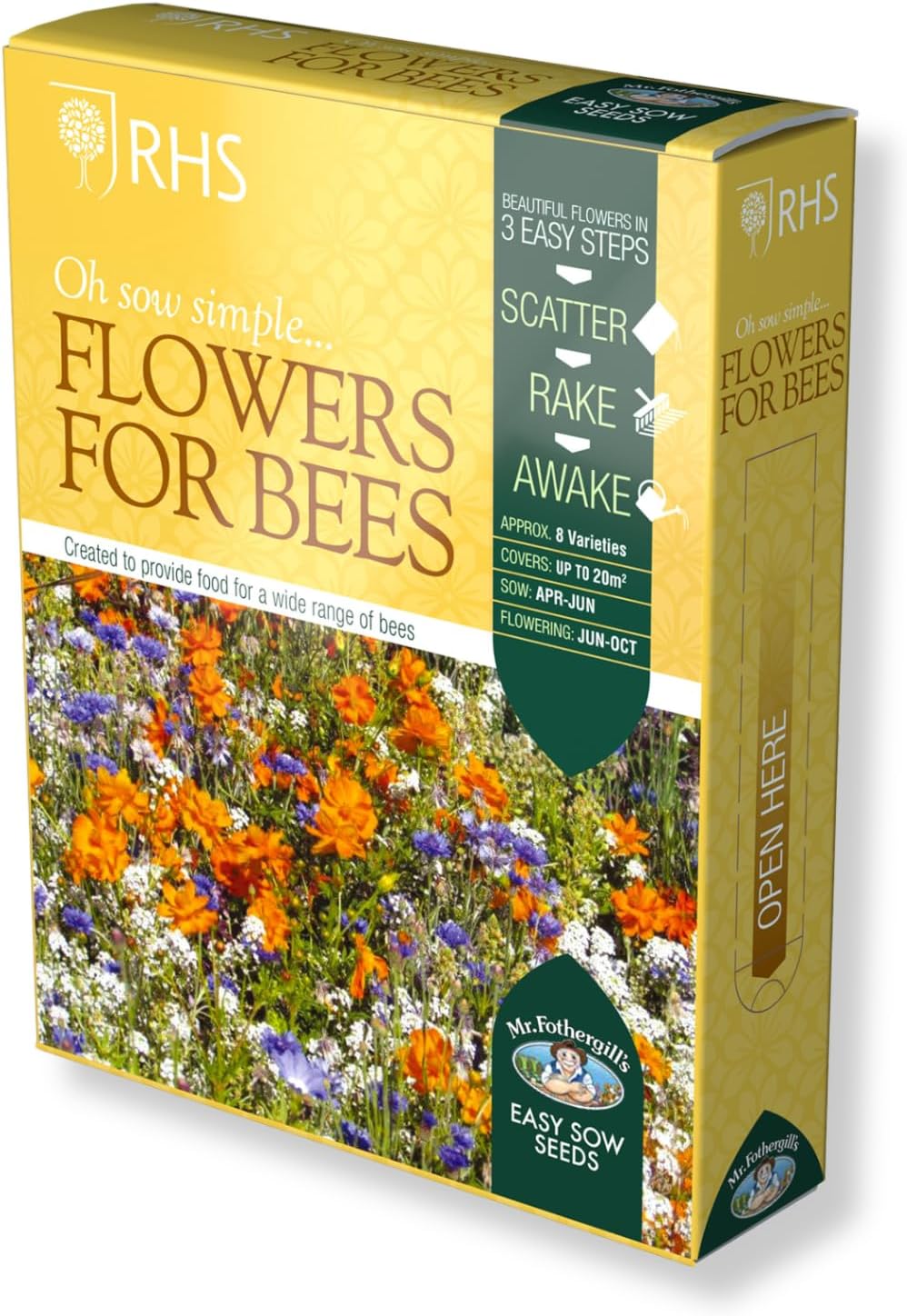 AllotMate Essentials RHS Flowers for Bees Easy Sow Seeds - 20g Box