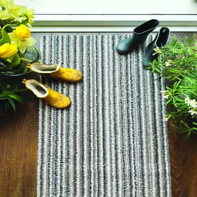 Washable Mat Stripe Design in Multicolour | The Rugs