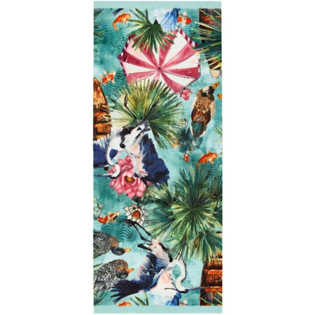 Machine-Washable Tropical Design Indoor Mat | The Rugs