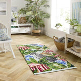 Machine-Washable Tropical Design Indoor Mat | The Rugs