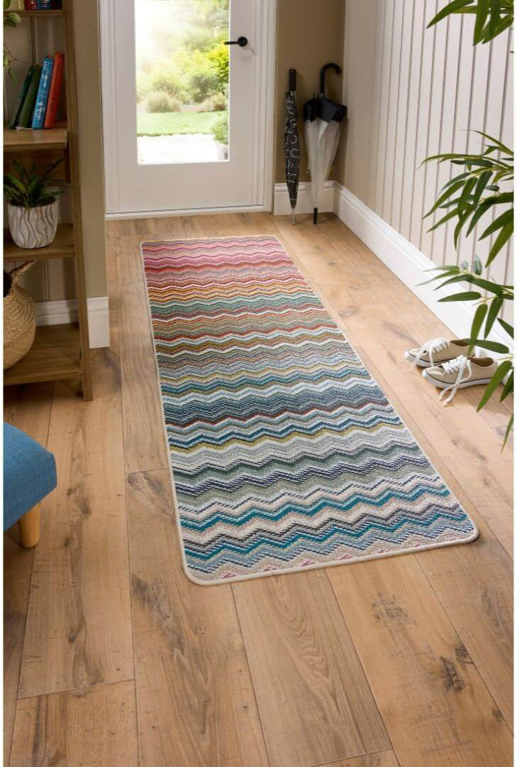 Washable Indoor Mat Stripe Design - Machine washable