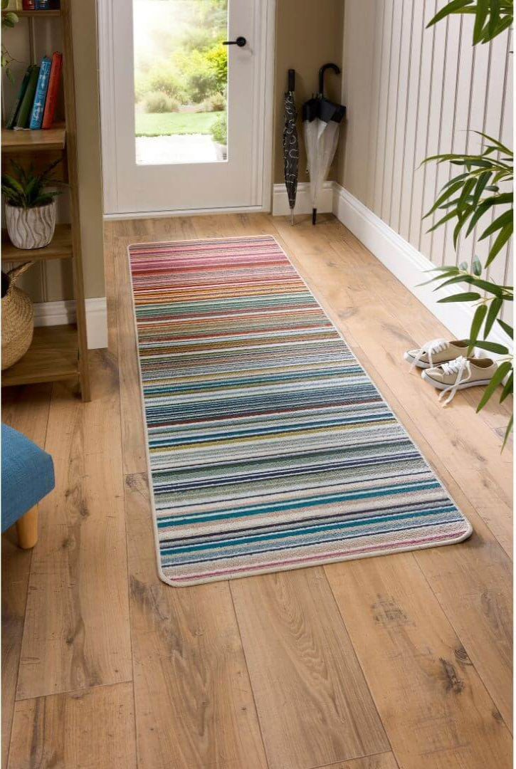 Washable Indoor Mat Stripe Design - Machine washable