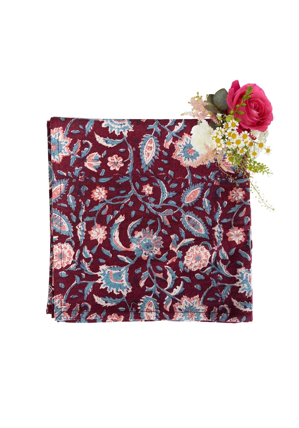 Casa by Josephine Jenno My Maroon Table Napkin - Set of 4