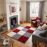 The Rugs Myshaggy Geometric Red Rug - 100%  polypropylene