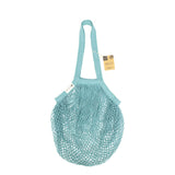 Wild & Stone Organic Cotton Blue Crochet Tote Bag