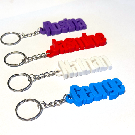 Filamora Studios Personalised Name Keyring