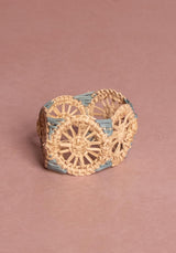 Casa by Josephine Jenno Atlantico Iraca Woven Napkin Ring - Blue