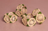 Casa by Josephine Jenno Atlantico Iraca Woven Napkin Ring - Green