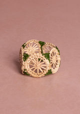 Casa by Josephine Jenno Atlantico Iraca Woven Napkin Ring - Green