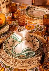 Casa by Josephine Jenno Atlantico Iraca Woven Napkin Ring - Green