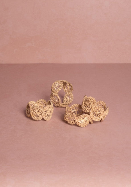 Casa by Josephine Jenno Atlantico Natural Iraca Woven Napkin Ring