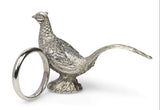 Casa by Josephine Jenno Pheasant Feathered Pewter Napkin Ring - Set of 4