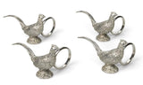 Casa by Josephine Jenno Pheasant Feathered Pewter Napkin Ring - Set of 4