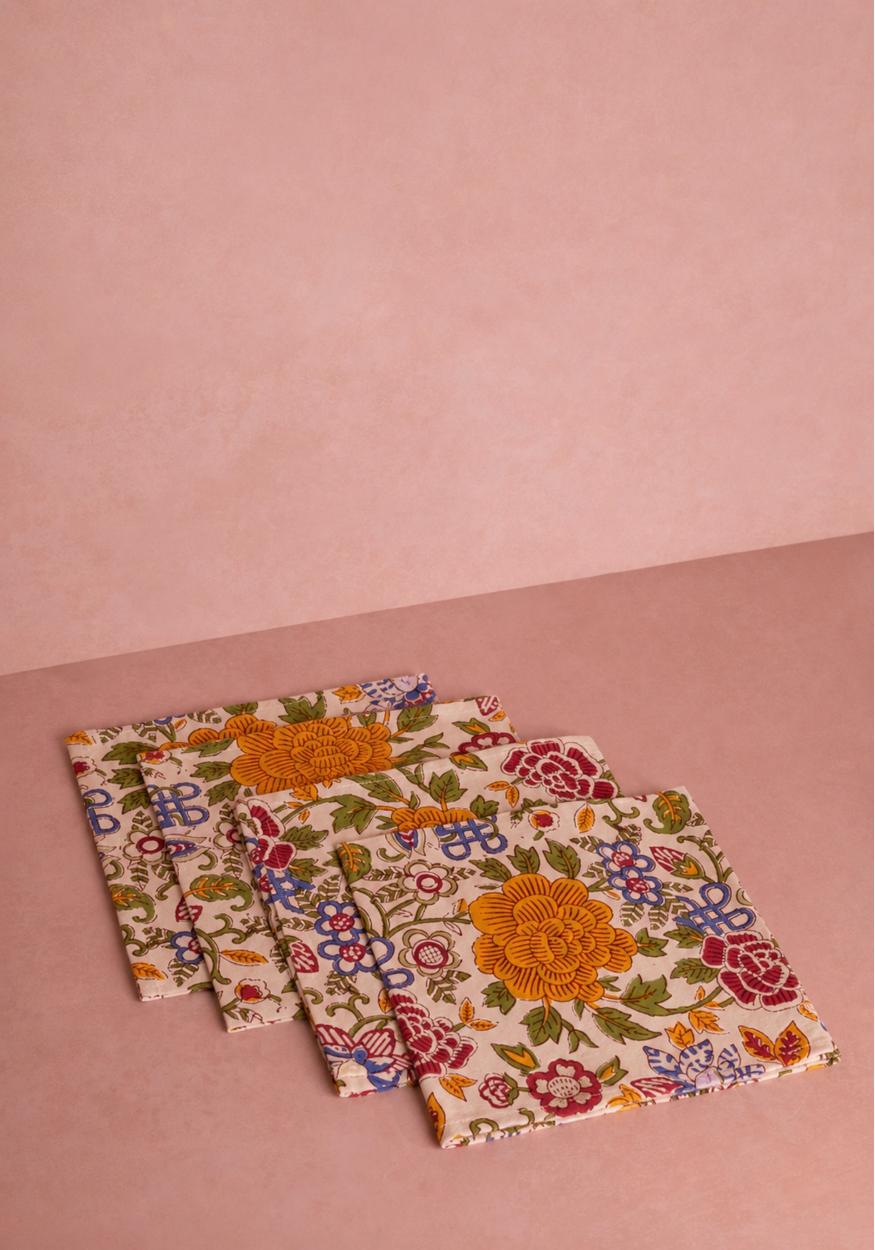 Casa by Josephine Jenno Blooming Spring Table Napkin - Set of 4