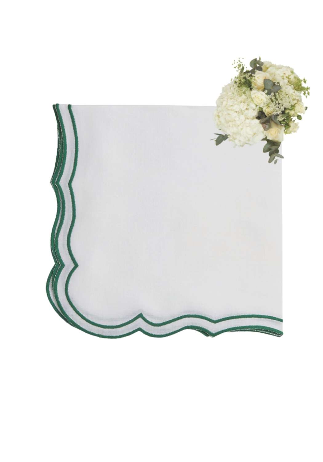 Casa by Josephine Jenno Hortensia Green Napkins - Set of 4