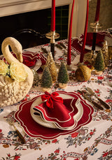 Casa by Josephine Jenno Bordeaux Scallop Napkin - Set of 4