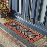 Nicoman Eco-Friendly Rubber Step Mat - Red Border