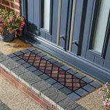 Nicoman Eco-Friendly Rubber Step Mat Blue Border - 75cm x 25cm