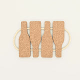 Portuguese Treasures Natural Cork Bottle Trivet with Rope Handles
