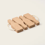 Portuguese Treasures Natural Cork Bottle Trivet with Rope Handles