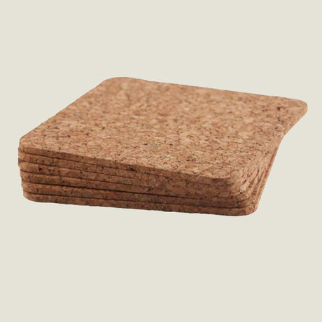 Portuguese Treasures Natural Square Cork Coasters