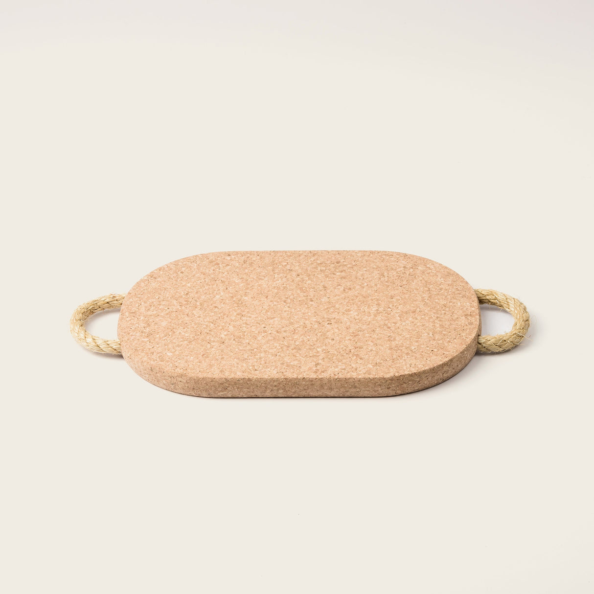Portuguese Treasures Natural Cork Rectangular Trivet with Rope Handles