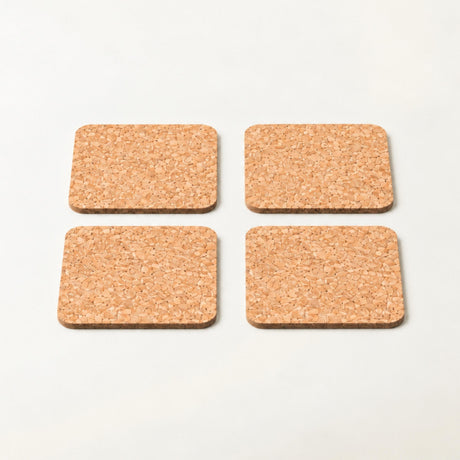 Portuguese Treasures Natural Square Cork Coasters