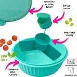 Yumbox Poke Bowl with 3 Compartment Divider - Various Colours