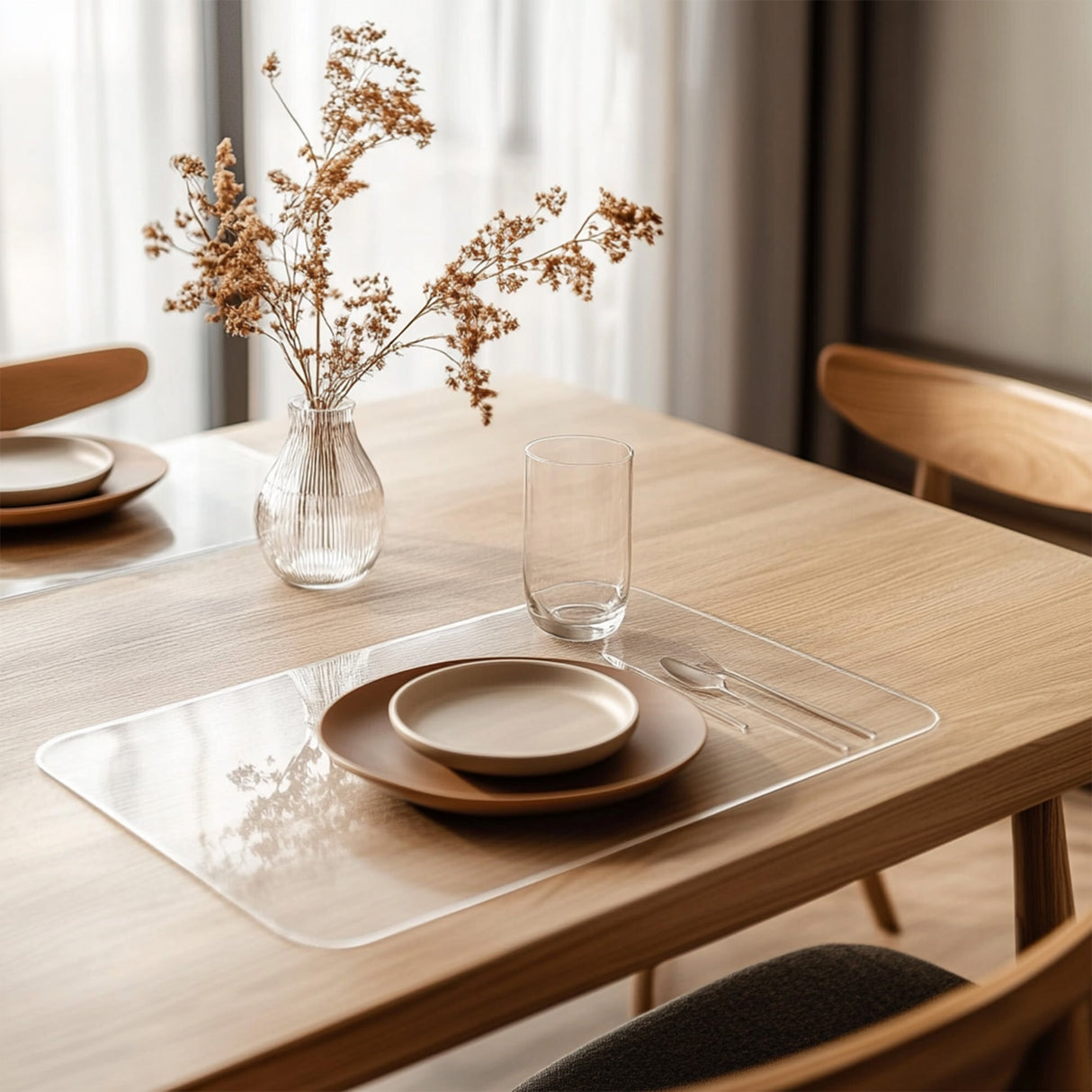Nicoman PVC Dining Table Mat - Transparent