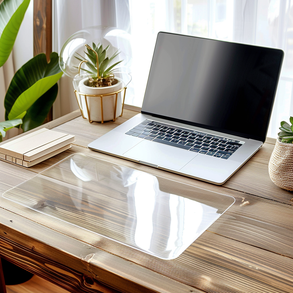 Clear PVC Desk Mat Protector Transparent Table Cover | Nicoman