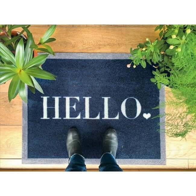 The Rugs Washable Mats Bordered Design