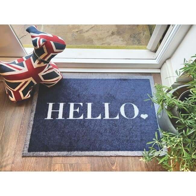 The Rugs Washable Mats Bordered Design