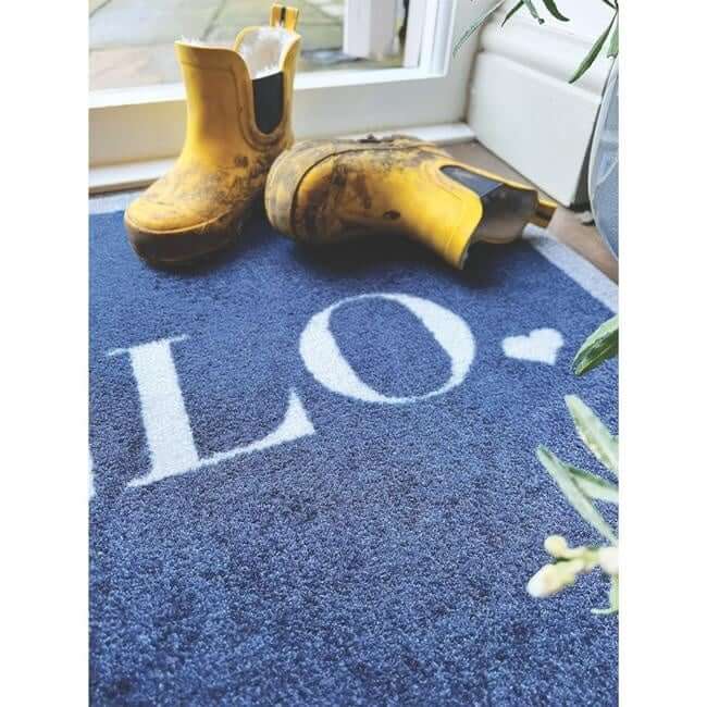 The Rugs Washable Mats Bordered Design
