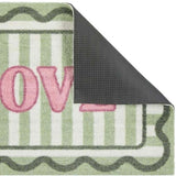 The Rugs Washable Mats Bordered Design