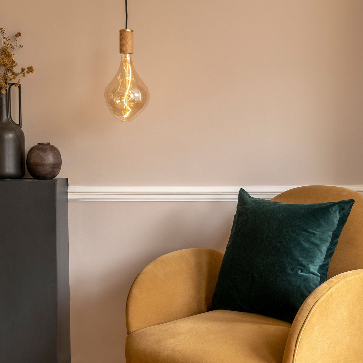 Tala Knuckle Pendant Light in Oak