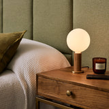 Tala Knuckle Table Lamp in Walnut with Sphere IV