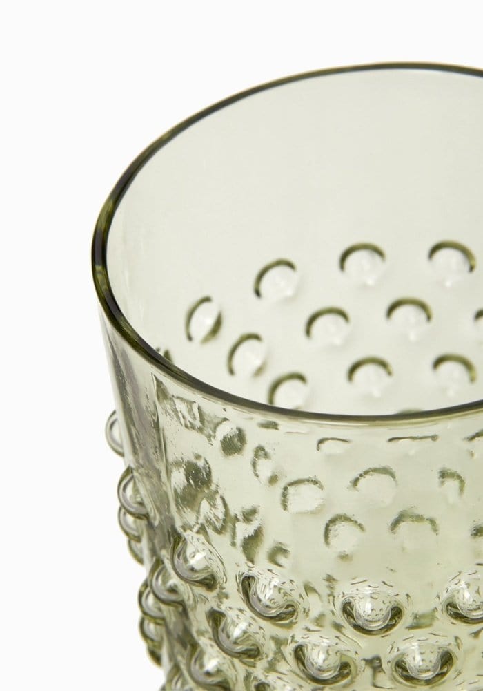 Casa by Josephine Jenno Olive Green Dew Drop Tumblers - Set of 4