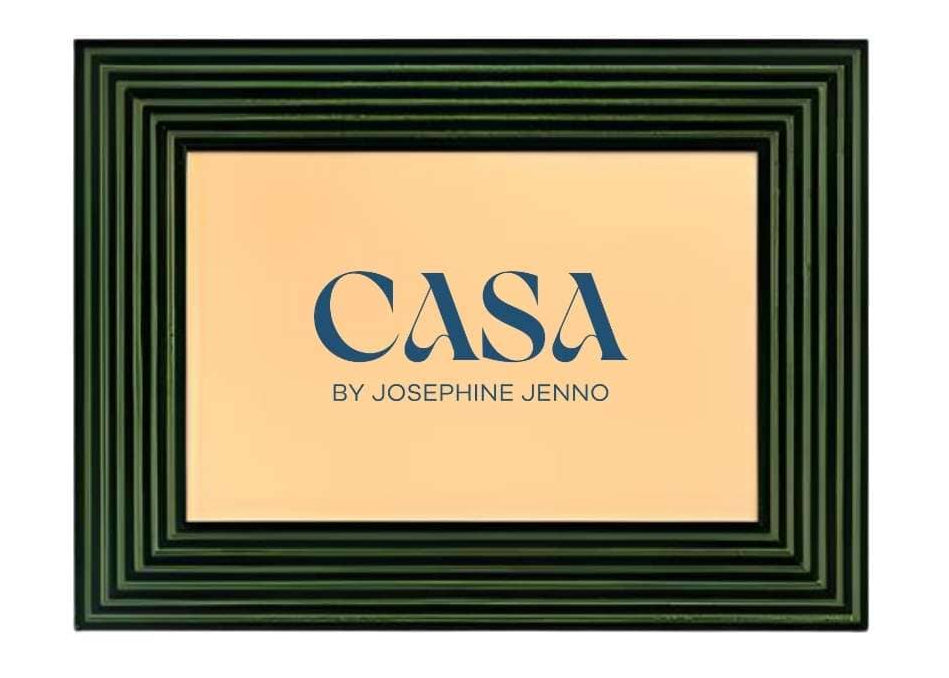 Casa by Josephine Jenno Olive Green Dream Striped Photo Frame 6x4