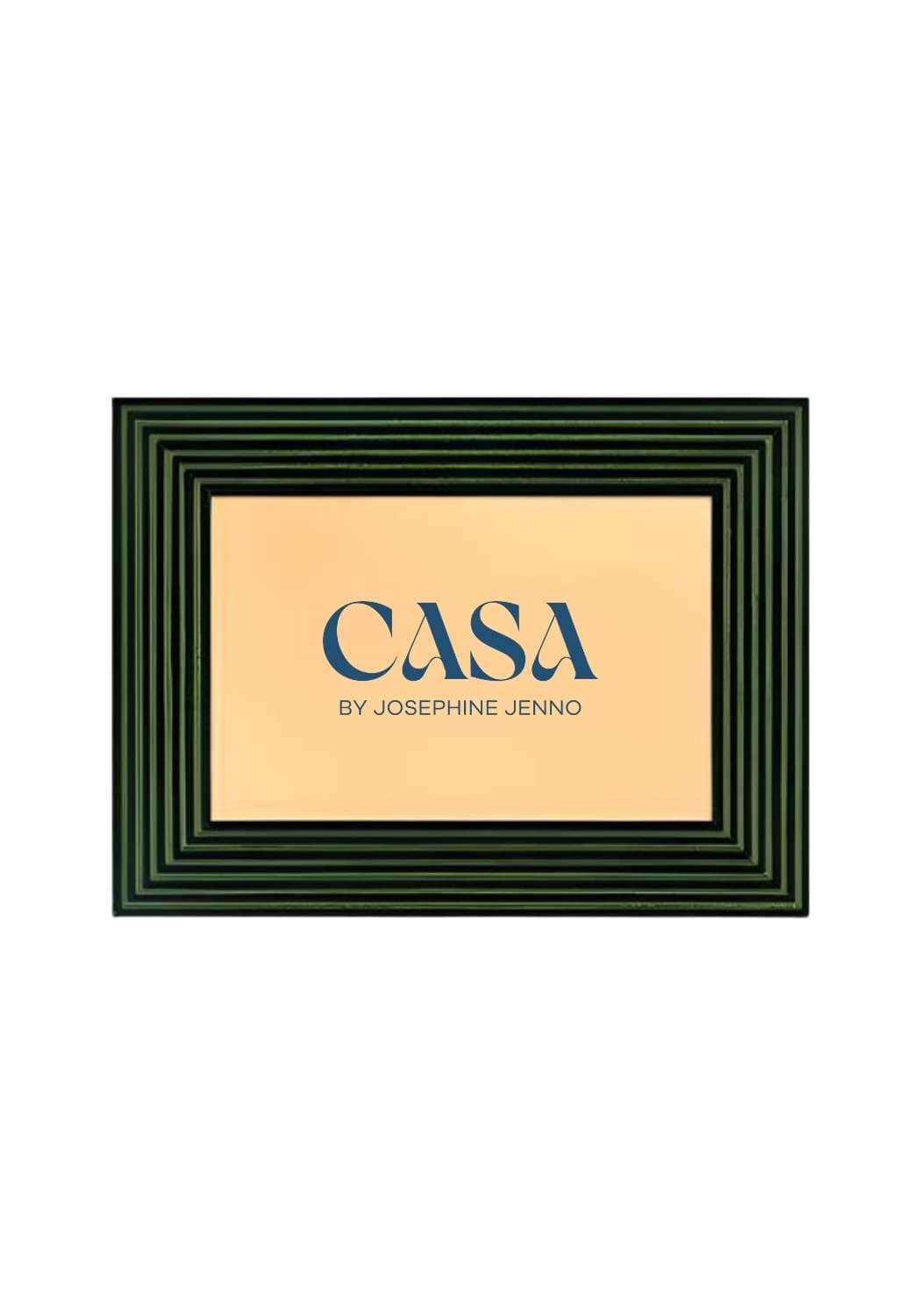 Casa by Josephine Jenno Olive Green Dream Striped Photo Frame 6x4