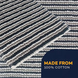 OLIVIA ROCCO 2 Piece Amalfi Super Soft Absorbent Bath Mat Set - 50x80 cm