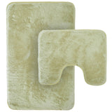 2 Piece Extra Soft Non Slip Bath Mat Set by OLIVIA ROCCO