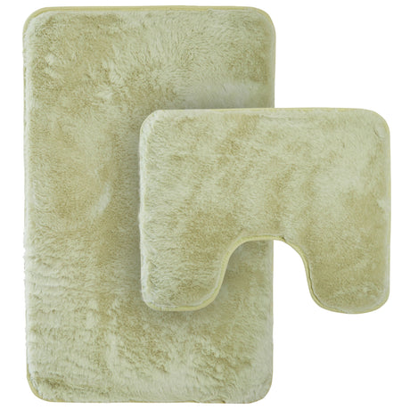 2 Piece Extra Soft Non Slip Bath Mat Set by OLIVIA ROCCO
