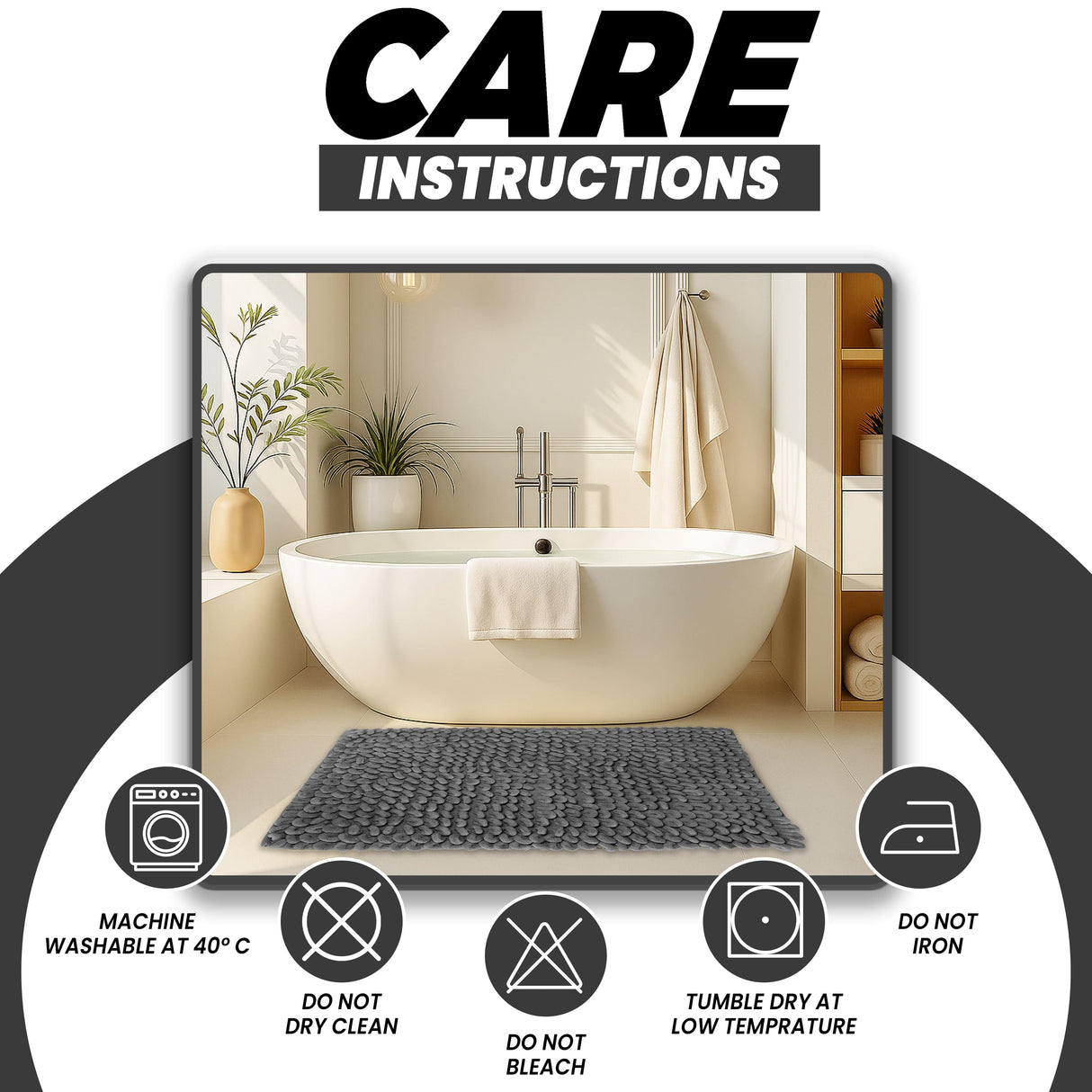 Jumbo Loop Bath Mat by OLIVIA ROCCO